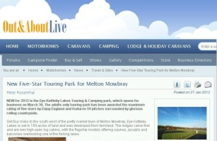 Five-Star Touring Park for Melton Mowbray