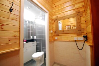 Toilet and shower block