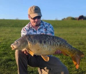 Fish and fisherman, Parkland Lake