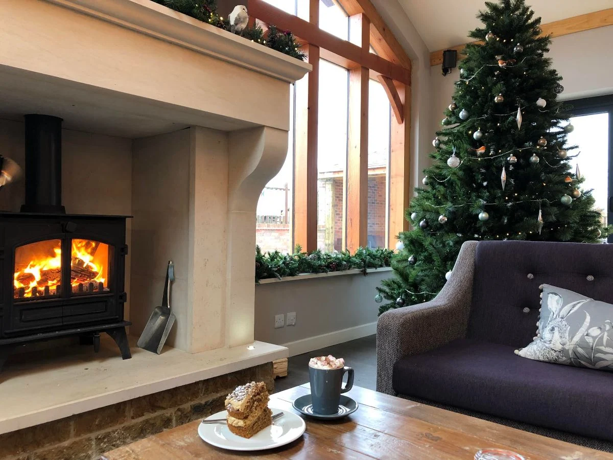 Christmas at Eye Kettleby Lakes Tearoom at Christmas